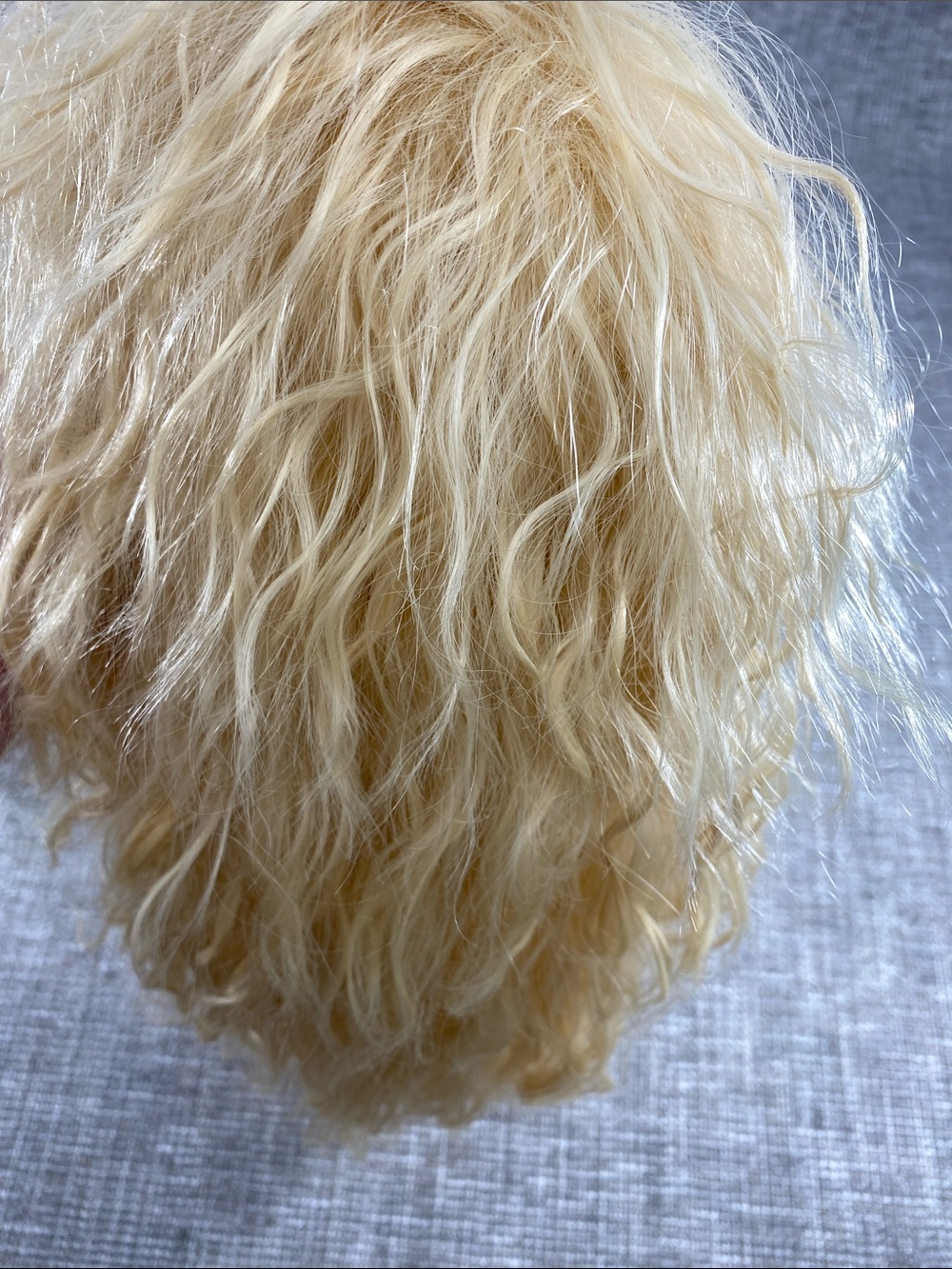 Blonde Wavy Synthetic Hairpiece for Women - Natural Light Blonde